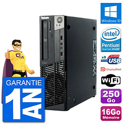 PC Lenovo M92p SFF Intel G630 RAM 16Go Disque Dur 250Go Windows 10 Wifi - Occasion