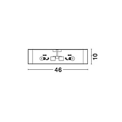 NOVA LUCE Plafonnier RAGU Noir LED E27 4x10 W L46