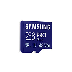 CARTE MEMOIRE SAMSUNG 256G MICRO SD PRO PLUS avec adaptateur SD 4K classe 10 MB-MD256SA/EU