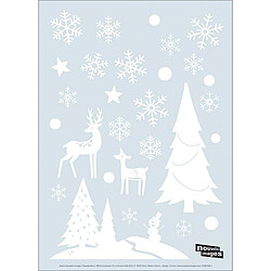 Nouvelles Images Sticker fenêtre Noël ""Paysage Blanc""