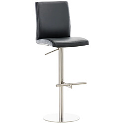 Non Tabouret de bar Cadiz simili cuir acier inoxydable 