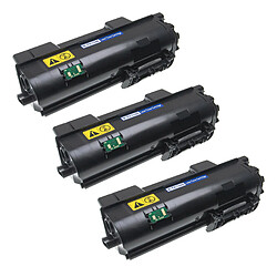 vhbw 3x Toner remplacement pour Kyocera TK-1160 pour imprimante - Cartouches toner compatible, noir 