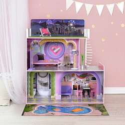 Acheter Olivia'S Little World Maison de poupée en bois enfant 3 étages avec 16 accessoires mobilier multicolore Dreamland Olivia’s Little World TD-13616A