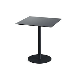 Materiel Chr Pro Urban table de bistrot avec piètement noir + plateau HPL 70x70 cm - Veba