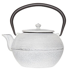 Théière en fonte émaillé 1.2l blanc - 0916264 - COSY&TRENDY 