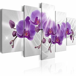 Paris Prix Tableau Imprimé Abstract Garden : Purple Orchis 50 x 100 cm 