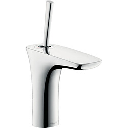 Hansgrohe - Mitigeur de lavabo PuraVida 110 bec 113 mm avec tirette et vidage chromé