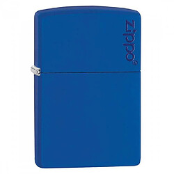 Briquet Zippo bleu matte Logo