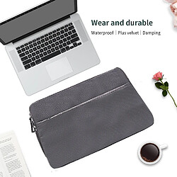 Wewoo Sacoche Motif diamant portable étui à manches imperméable à l'eau double fermeture éclair porte-documents sac de transport pour ordinateur 13-13.3 pouces ordinateurs portables gris