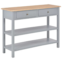 vidaXL Buffet Gris 110x35x80 cm MDF