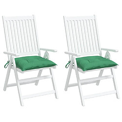 Avis Maison Chic Lot de 2 Coussins Confort,Coussins de chaise vert 40x40x7 cm tissu oxford -GKD68578