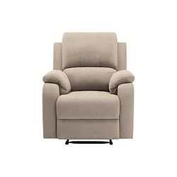 Avis Vente-Unique Fauteuil relax en microfibre taupe BRODY