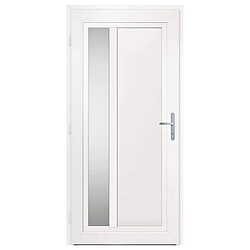 Acheter vidaXL Porte d'entrée Blanc 98x208 cm PVC