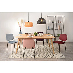 Acheter Lot de 4 Chaises Repas en Velours Violet Lide KosyForm