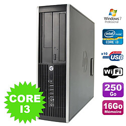 PC HP Compaq Elite 8100 SFF Intel Core I3-530 16Go Disque 250Go DVD WIFI W7 · Occasion 