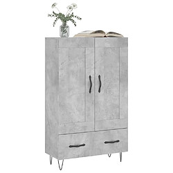 Avis Maison Chic Buffet,Meuble de Rangement,commode pour salon,Cuisine gris béton 69,5x31x115 cm bois d'ingénierie -MN42254