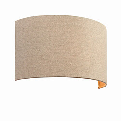 Endon 1 Applique Murale Lumineuse Up & Down Tissu Lin Naturel, Coton, E27