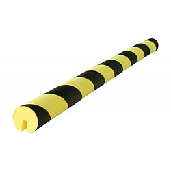 Viso Protection d'arêtes en mousse, coloris jaune/noir, longueur 73 cm, diamètre 40 mm.