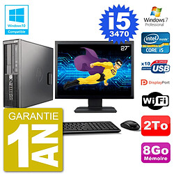 PC HP Z220 SFF Ecran 27" Core i5-3470 RAM 8Go Disque 2To Graveur DVD Wifi W7 · Occasion 