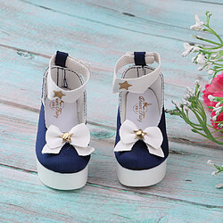 1/3 de jolies chaussures à talons bowknot pour les accessoires de robe de poupée BJD noirs