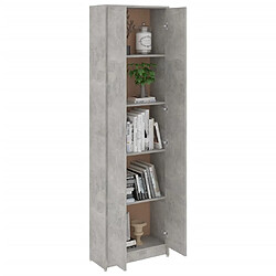 Acheter vidaXL Garde-robe de couloir Gris béton 55x25x189 cm Bois d'ingénierie