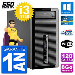 PC Tour HP ProDesk 400 G1 Intel Core i3-4130 RAM 8Go SSD 120Go Windows 10 Wifi · Occasion 