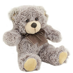 Aubry Gaspard Peluche chien en acrylique gris 20 cm.