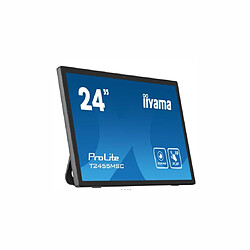 Ecran IIYAMA 24"Tactile PCAP conceptions en verre sans cadre IPS 10points 1920x1080 5ms 400 cd/m² 1xDisplayport 1xHDMI HPs 2x1W 2xUSB / T2455MSC-B1