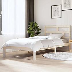 vidaXL Cadre de lit sans matelas bois massif 100x200 cm