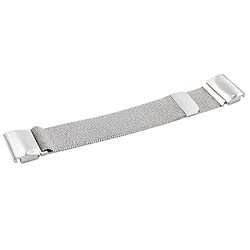 vhbw bracelet acier inoxydable argent fermeture magnétique verrouillage par pression pour smartwatch Garmin Tactix Bravo 