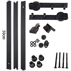 1.5M Quincaillerie Kit de Rail Suspendu Porte Coulissante, Ensemble Industriel Hardware kit