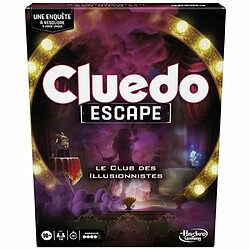 Jeu d'enquête Hasbro Gaming Cluedo Escape Le Club des Illusionnistes