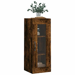 Avis Maison Chic Armoire murale,Meuble de Rangement,Armoire Suspendue chêne fumé 34,5x34x90 cm -MN94087