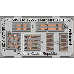 Do 17Z-2 seatbelts STEEL for ICM - 1:72e - Eduard Accessories 