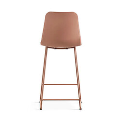 Mes Lot de 2 chaises de bar H65 cm terracotta - NORYZ pas cher