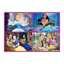 Educa Borras 4 puzzles disney princesses Pocahontas Cendrillon et Blanche Neige