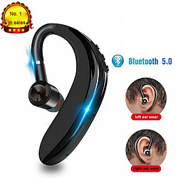 GUPBOO Casque sans fil avec microphone pour tous les smartphones, casque mains libres sport avec Bluetooth et microphone 