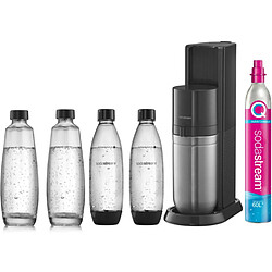 Machine à gazéifier l'eau + 2 bouteilles + 1 cylindre + 2 carafes - duoncb - SODASTREAM