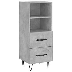 Acheter vidaXL Buffet haut Gris béton 34,5x34x180 cm Bois d'ingénierie