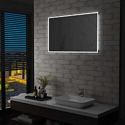 vidaXL Miroir mural à LED de salle de bain et capteur tactile 100x60cm 