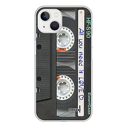 Evetane Coque iPhone 13 Mini souple silicone transparente Coque iPhone 13 Mini souple transparente Cassette Motif Ecriture Tendance Evetane.