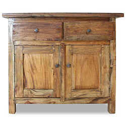 Helloshop26 Buffet bahut armoire console meuble de rangement bois de récupération massif 75 cm 4402019 pas cher