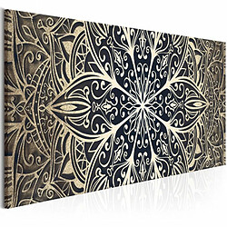 Paris Prix Tableau Imprimé Feathers Brown Narrow 40 x 120 cm 