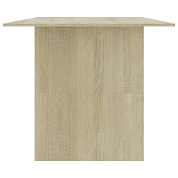 Acheter vidaXL Table à manger Chêne sonoma 180x90x76 cm Bois d’ingénierie