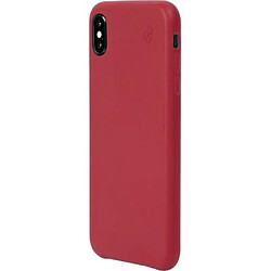 BEETLECASE Coque pour iPhone XS Max en Cuir Rouge