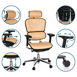 Avis Chaise de bureau / fauteuil de direction ERGOHUMAN cuir safran hjh OFFICE