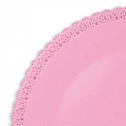 Avis Scrapcooking Plat dentelle rond Ø 32 cm - Rose