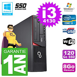 PC Fujitsu Esprimo E720 E85+ DT i3-4130 RAM 8Go Disque 120 Go SSD Wifi W7 · Occasion 