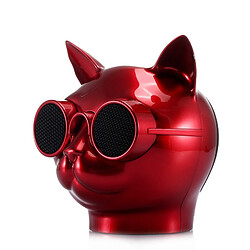 Avis Wewoo Enceinte Bluetooth Haut-parleur sans fil de forme Mini CatPrise en charge mains libres / carte Micro SD / FM Rouge