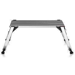 Avis Helloshop26 Escabeau plateforme pliant capacité de 150 kg en aluminium 20_0000589